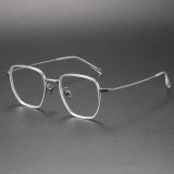 Square Glasses LE1023 - Elegant Titanium Frames for All Vision Needs