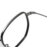 Square Glasses LE1023 - Titanium Tortoise Shell Design