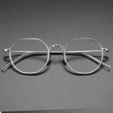Designer Glasses for Men LE1019 - Sophisticated Round Titanium Frames