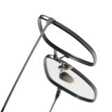 Square Glasses LE1023 - Titanium Tortoise Shell Design