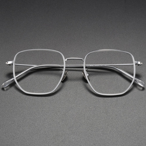 Square Glasses LE1023 - Elegant Titanium Frames for All Vision Needs