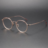 Rose Gold Glasses LE1019 - Fashionable Round Frames for Women
