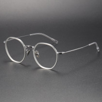 Designer Glasses for Men LE1019 - Sophisticated Round Titanium Frames