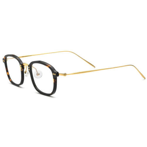 Woman's Reading Glasses LE0559 - Elegant Oval Tortoise and Gold Frames