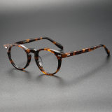 Tortoise Shell Glasses LE0084 - Timeless Acetate Round Frames