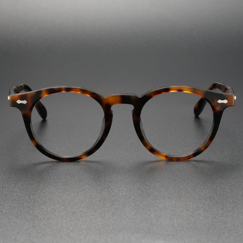 Tortoise Shell Glasses LE0084 - Timeless Acetate Round Frames