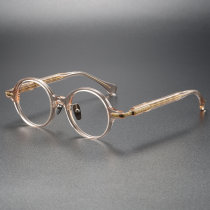 Reading Glasses LE0154 - Brown Round Acetate Frames for Comfortable Reading