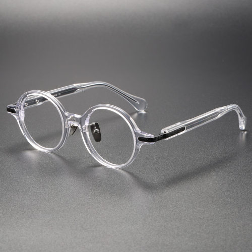 Clear Glasses LE0154 - Cool Round Acetate Design for All Visions