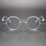 Clear Glasses LE0154 - Cool Round Acetate Design for All Visions