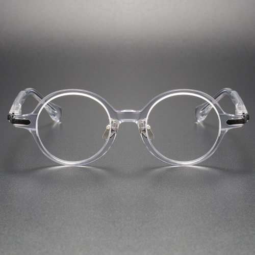Clear Glasses LE0154 - Cool Round Acetate Design for All Visions