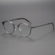 Blue Light Blocker Glasses LE0174 - Round Titanium Frames
