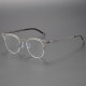 Blue Light Blocking Glasses LE0181 - Titanium Half Rim Design (XJ)