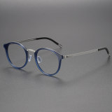 Blue Glasses LE0174 - Round Titanium Frames for All