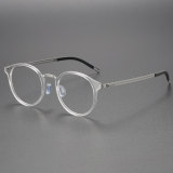 Clear Eye Frames LE0174 - Stylish Titanium Glasses with Silver Arms and Black Rubber Tips