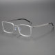 Transparent Frame Glasses LE0172 - Titanium Rectangle Frames