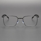 Clear Blue Light Glasses LE0177 - Titanium Square Frames (XJ)