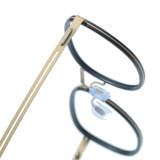 Black and Gold Glasses LE0175 - Elegant Round Titanium Frames