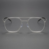 Clear Aviator Glasses LE0178 - Lightweight Titanium Frames