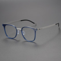 Blue Glasses Frames LE0171 - Titanium Square Eyewear
