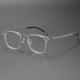 Transparent Frames for Glasses LE0176 - Sleek Titanium Square Design