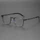 Titanium Eyeglasses LE0176 - Square Frames with Black Clear Design (XJ)