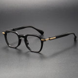 Black Glasses LE0155 - Premium Acetate Blue Light Spectacles for Vision Correction & Fashion