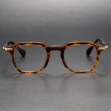 Tortoiseshell Glasses LE0155: Unique Geometric Style