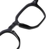 Black Glasses LE0155 - Premium Acetate Blue Light Spectacles for Vision Correction & Fashion