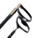 Black Glasses LE0155 - Premium Acetate Blue Light Spectacles for Vision Correction & Fashion