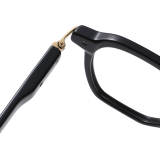 Black Glasses LE0155 - Premium Acetate Blue Light Spectacles for Vision Correction & Fashion