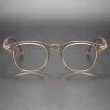 Pink Glasses LE0067 - Chic Round Acetate Frames for Prescription & Fashion Wear
