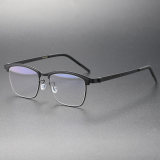 Men's Eyeglasses Frame LE0259 - Screwless Titanium Browline Design