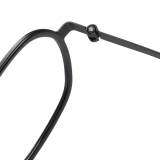 Black Glasses LE0256 - Titanium Aviator Frame with Double Bridge