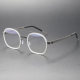 Aviator Glasses LE0256 - Ultra-Light Titanium Clear Frame Eyewear