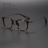 Acetate & Titanium Eyeglasses LE0168_Gray & Gunmetal