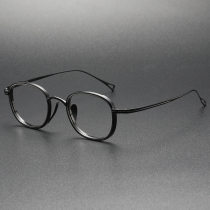 LE0370 Black Titanium Prescription Glasses - Style Meets Function