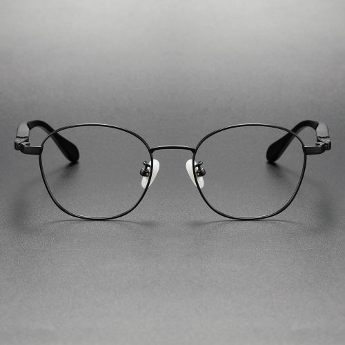 LE0388 Black Round Prescription Glasses - Comfort & Style Combined