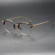 LE0389 Gold Rimmed Prescription Glasses - Timeless Elegance