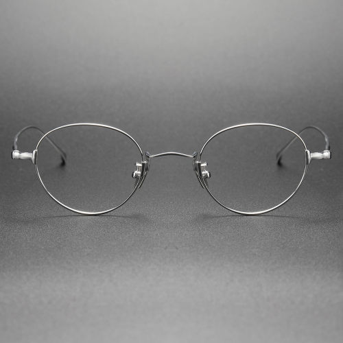 LE0382S Silver Oval Glasses - Precision Crafted Prescription