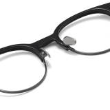 LE0389 Gunmetal Titanium Prescription Glasses - Customizable & Stylish