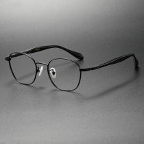LE0388 Black Round Prescription Glasses - Comfort & Style Combined