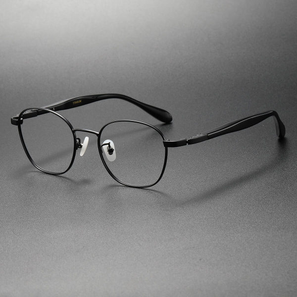 LE0388 Black Round Prescription Glasses - Comfort & Style Combined