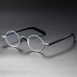LE0386 Silver Half Rim Prescription Glasses - Stylish for Men & Women