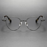 LE0387 Titanium Reading Glasses - Gunmetal Finish for Prescription Needs