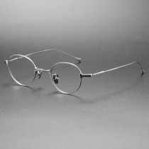 LE0382S Silver Oval Glasses - Precision Crafted Prescription