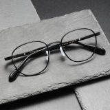 LE0388 Black Round Prescription Glasses - Comfort & Style Combined