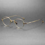 LE0382S Gold Titanium Prescription Glasses - Comfort & Style Combined