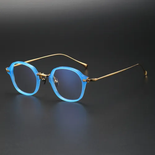 LE0380 Blue Big Optical Frames - Bold and Visionary