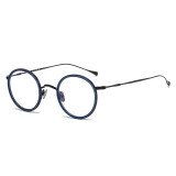 LE0377 Vibrant Blue Frame Glasses: Classic Shape, Modern Hue