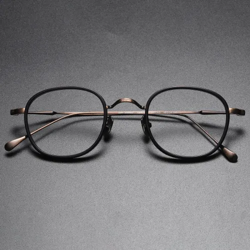 LE0376 Bronze Titanium Reading Glasses: Precision Meets Elegance
